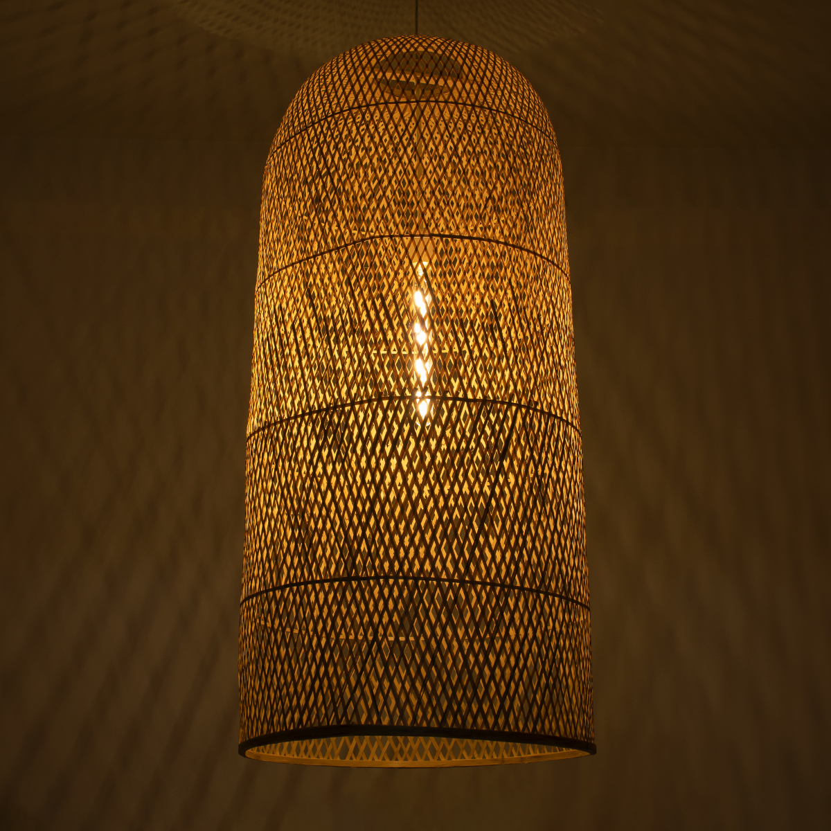 GLOBOSTAR® CALERO 00671 Boho Κρεμαστό Φωτιστικό Οροφής με Ντουί 1 x E27 AC 220-240V IP20 - Μπεζ - Μ50 x Π50 x Y110cm 4 GLOBOSTAR® CALERO 00671 Boho Κρεμαστό Φωτιστικό Οροφής με Ντουί 1 x E27 AC 220-240V IP20 - Μπεζ - Μ50 x Π50 x Y110cm - Image 2