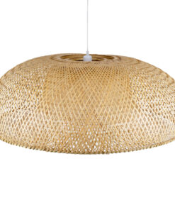 GLOBOSTAR® SAN TROPEZ 00673 Boho Κρεμαστό Φωτιστικό Οροφής με Ντουί 1 x E27 AC 220-240V IP20 - Μπεζ - Μ100 x Π100 x Y35cm 16 00673 6