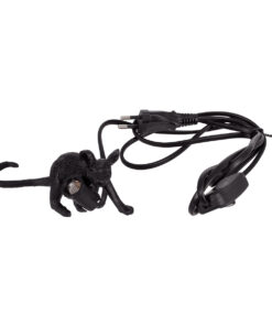 GloboStar® MOUSE 00675 Vintage Επιτραπέζιο Φωτιστικό Πορτατίφ Μονόφωτο 1 x E12 IP20 Μαύρο Πλαστικό - Μ13 x Π4 x Υ7cm 13 00675 6