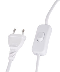 GloboStar® MOUSE 00679 Vintage Επιτραπέζιο Φωτιστικό Πορτατίφ Μονόφωτο 1 x E12 IP20 Λευκό Πλαστικό - Μ12 x Π4 x Υ10cm 12 00679 5