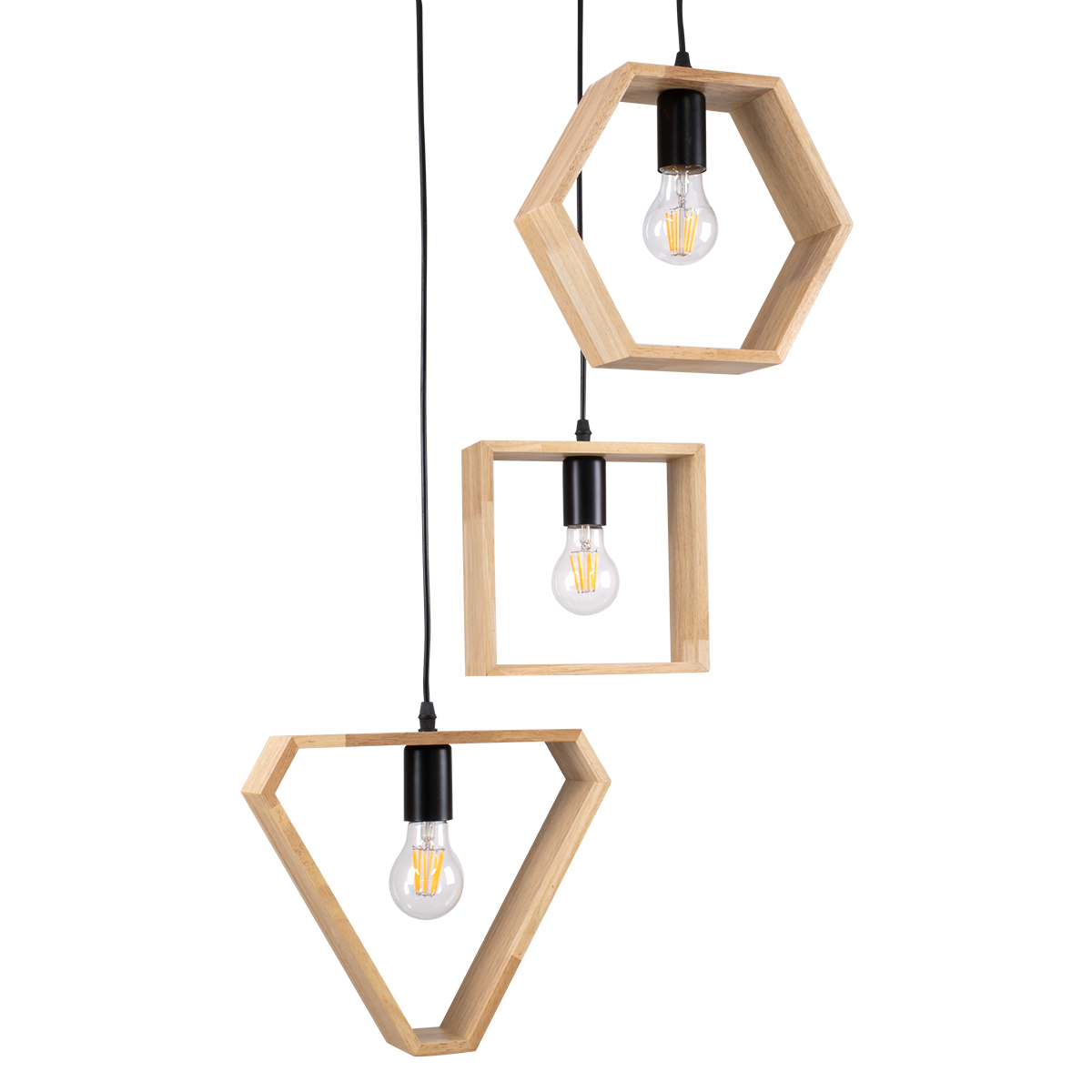 GLOBOSTAR® ELISE 00683 Μοντέρνο Κρεμαστό Φωτιστικό Οροφής με Ντουί 3 x E27 AC 220-240V IP20 - Μπεζ & Μαύρο - Μ55 x Π55 x Υ130cm 6 GLOBOSTAR® ELISE 00683 Μοντέρνο Κρεμαστό Φωτιστικό Οροφής με Ντουί 3 x E27 AC 220-240V IP20 - Μπεζ & Μαύρο - Μ55 x Π55 x Υ130cm - Image 4