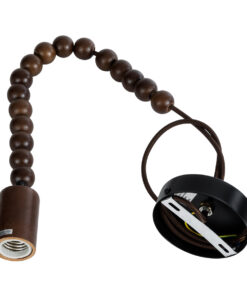 GLOBOSTAR® BEADS 00694 Vintage Κρεμαστό Φωτιστικό Οροφής με Ντουί 1 x E27 AC 220-240V IP20 - Καφέ - Μ4 x Π4 x Υ47cm 9 00694 4