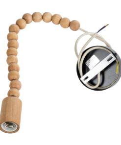 Alternative view of GLOBOSTAR® BEADS 00698 Vintage Κρεμαστό Φωτιστικό Οροφής με Ντουί 1 x E27 AC 220-240V IP20 - Μπεζ - Μ4 x Π4 x Υ47cm