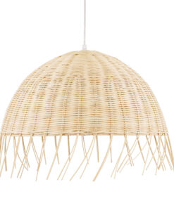 GLOBOSTAR® JAKARTA 00712 Boho Κρεμαστό Φωτιστικό Οροφής με Ντουί 1 x E27 AC 220-240V IP20 - Μπεζ - Μ50 x Π50 x Υ36cm 14 00712 4