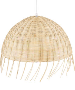 GLOBOSTAR® JAKARTA 00712 Boho Κρεμαστό Φωτιστικό Οροφής με Ντουί 1 x E27 AC 220-240V IP20 - Μπεζ - Μ50 x Π50 x Υ36cm 16 00712 6