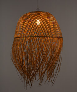 Alternative view of GLOBOSTAR® MANILA 00713 Boho Κρεμαστό Φωτιστικό Οροφής με Ντουί 1 x E27 AC 220-240V IP20 - Μπεζ - Μ50 x Π50 x Υ70cm