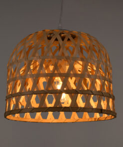 Alternative view of GLOBOSTAR® MANGEA 00715 Boho Κρεμαστό Φωτιστικό Οροφής με Ντουί 1 x E27 AC 220-240V IP20 - Μπεζ - Μ35 x Π35 x Υ22cm