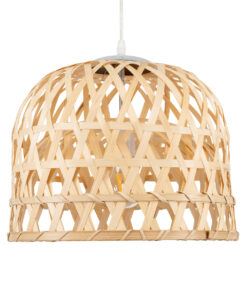 GLOBOSTAR® MANGEA 00715 Boho Κρεμαστό Φωτιστικό Οροφής με Ντουί 1 x E27 AC 220-240V IP20 - Μπεζ - Μ35 x Π35 x Υ22cm 14 00715 4