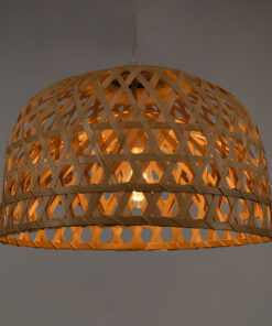 Alternative view of GLOBOSTAR® MANGEA 00716 Boho Κρεμαστό Φωτιστικό Οροφής με Ντουί 1 x E27 AC 220-240V IP20 - Μπεζ - Μ50 x Π50 x Υ34cm