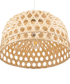 GLOBOSTAR® MANGEA 00716 Boho Κρεμαστό Φωτιστικό Οροφής με Ντουί 1 x E27 AC 220-240V IP20 - Μπεζ - Μ50 x Π50 x Υ34cm 15 00716 5