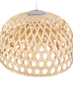 GLOBOSTAR® MANGEA 00716 Boho Κρεμαστό Φωτιστικό Οροφής με Ντουί 1 x E27 AC 220-240V IP20 - Μπεζ - Μ50 x Π50 x Υ34cm 16 00716 6