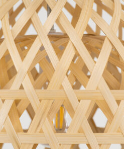 GLOBOSTAR® MANGEA 00716 Boho Κρεμαστό Φωτιστικό Οροφής με Ντουί 1 x E27 AC 220-240V IP20 - Μπεζ - Μ50 x Π50 x Υ34cm 19 00716 9