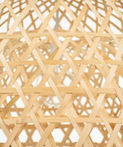 GLOBOSTAR® MANGEA 00717 Boho Κρεμαστό Φωτιστικό Οροφής με Ντουί 1 x E27 AC 220-240V IP20 - Μπεζ - Μ100 x Π100 x Υ59cm 20 00717 9