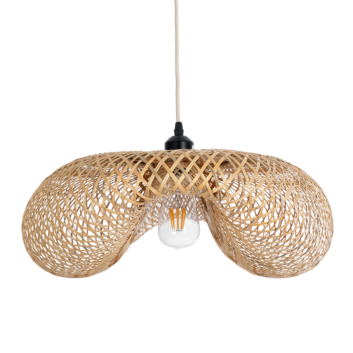 GLOBOSTAR® MEXICO 00719 Boho Κρεμαστό Φωτιστικό Οροφής με Ντουί 1 x E27 AC 220-240V IP20 - Μπεζ - Μ65 x Π46 x Υ30cm 8 GLOBOSTAR® MEXICO 00719 Boho Κρεμαστό Φωτιστικό Οροφής με Ντουί 1 x E27 AC 220-240V IP20 - Μπεζ - Μ65 x Π46 x Υ30cm - Image 6