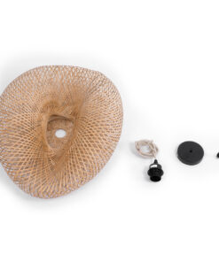 GLOBOSTAR® MEXICO 00719 Boho Κρεμαστό Φωτιστικό Οροφής με Ντουί 1 x E27 AC 220-240V IP20 - Μπεζ - Μ65 x Π46 x Υ30cm 19 00719 9