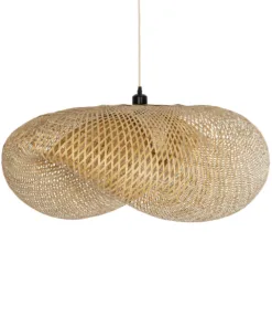 GLOBOSTAR® MEXICO 00721 Boho Κρεμαστό Φωτιστικό Οροφής με Ντουί 1 x E27 AC 220-240V IP20 - Μπεζ - Μ100 x Π80 x Υ35cm 16 00721 4