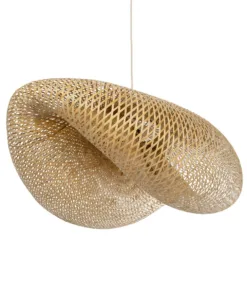 GLOBOSTAR® MEXICO 00721 Boho Κρεμαστό Φωτιστικό Οροφής με Ντουί 1 x E27 AC 220-240V IP20 - Μπεζ - Μ100 x Π80 x Υ35cm 17 00721 5