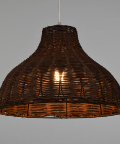 GLOBOSTAR® MAYOTTE 00725 Boho Κρεμαστό Φωτιστικό Οροφής με Ντουί 1 x E27 AC 220-240V IP20 - Καφέ - Μ40 x Π40 x Υ28cm 11 00725 2