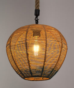 Alternative view of GLOBOSTAR® SIMON 00726 Boho Κρεμαστό Φωτιστικό Οροφής με Ντουί 1 x E27 AC 220-240V IP20 - Μπεζ & Μπλε - Μ30 x Π30 x Υ30cm