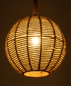 Alternative view of GLOBOSTAR® MANDALA 00731 Boho Κρεμαστό Φωτιστικό Οροφής με Ντουί 1 x E27 AC 220-240V IP20 - Μπεζ - Μ30 x Π30 x Y30cm