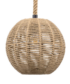 GLOBOSTAR® MANDALA 00731 Boho Κρεμαστό Φωτιστικό Οροφής με Ντουί 1 x E27 AC 220-240V IP20 - Μπεζ - Μ30 x Π30 x Y30cm 16 00731 5