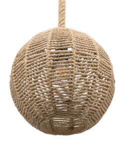 GLOBOSTAR® MANDALA 00731 Boho Κρεμαστό Φωτιστικό Οροφής με Ντουί 1 x E27 AC 220-240V IP20 - Μπεζ - Μ30 x Π30 x Y30cm 17 00731 6