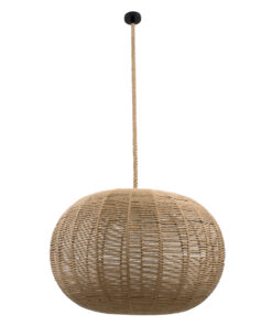 GLOBOSTAR® MANDALA 00732 Boho Κρεμαστό Φωτιστικό Οροφής με Ντουί 1 x E27 AC 220-240V IP20 - Μπεζ - Μ80 x Π80 x Υ60cm 16 00732 2