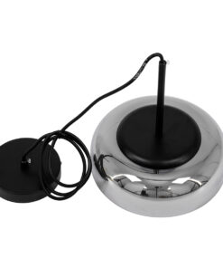 GLOBOSTAR® CHARLOTTE 00743 Μοντέρνο Κρεμαστό Φωτιστικό Οροφής LED 5W 500lm 180° AC 220-240V IP20 Θερμό Λευκό 2700K - Sanan SMD Chip - Μαύρο Φιμέ - Μ23 x Π23 x Υ23cm - 2 Xρόνια Εγγύηση 22 00743 10