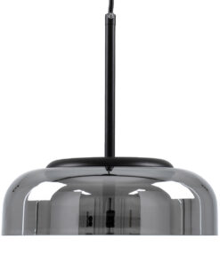 GLOBOSTAR® CHARLOTTE 00743 Μοντέρνο Κρεμαστό Φωτιστικό Οροφής LED 5W 500lm 180° AC 220-240V IP20 Θερμό Λευκό 2700K - Sanan SMD Chip - Μαύρο Φιμέ - Μ23 x Π23 x Υ23cm - 2 Xρόνια Εγγύηση 16 00743 4