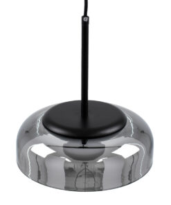 GLOBOSTAR® CHARLOTTE 00743 Μοντέρνο Κρεμαστό Φωτιστικό Οροφής LED 5W 500lm 180° AC 220-240V IP20 Θερμό Λευκό 2700K - Sanan SMD Chip - Μαύρο Φιμέ - Μ23 x Π23 x Υ23cm - 2 Xρόνια Εγγύηση 19 00743 7