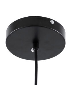 GLOBOSTAR® CHARLOTTE 00743 Μοντέρνο Κρεμαστό Φωτιστικό Οροφής LED 5W 500lm 180° AC 220-240V IP20 Θερμό Λευκό 2700K - Sanan SMD Chip - Μαύρο Φιμέ - Μ23 x Π23 x Υ23cm - 2 Xρόνια Εγγύηση 21 00743 9