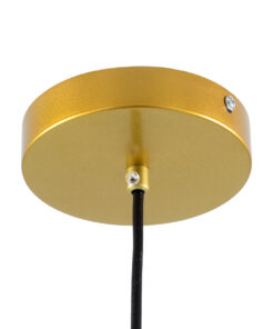 GLOBOSTAR® CHARLOTTE 00744 Μοντέρνο Κρεμαστό Φωτιστικό Οροφής LED 5W 500lm 180° AC 220-240V IP20 Θερμό Λευκό 2700K - Lumileds SMD Chip - Μελί & Χρυσό - Μ23 x Π23 x Υ23cm - 2 Χρόνια Εγγύηση 20 00744 9