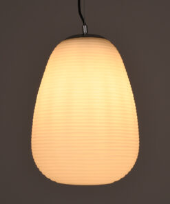 Alternative view of GLOBOSTAR® FREYA 00745 Μοντέρνο Κρεμαστό Φωτιστικό Οροφής με Ντουί 1 x E27 AC 220-240V IP20 - Λευκό & Ασημί - Μ24 x Π24 x Υ35cm