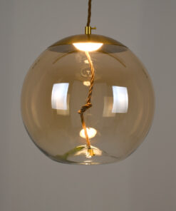 Alternative view of GLOBOSTAR® AXTON 00748 Μοντέρνο Κρεμαστό Φωτιστικό Οροφής LED 5W 500lm 180° AC 220-240V IP20 Θερμό Λευκό 2700K - Sanan SMD Chip - Μελί - Μ30 x Π30 x Υ30cm - 2 Xρόνια Εγγύηση