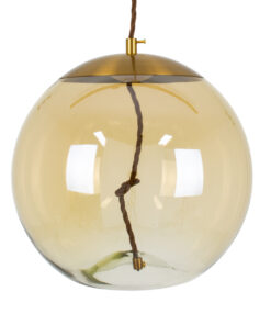 GLOBOSTAR® AXTON 00748 Μοντέρνο Κρεμαστό Φωτιστικό Οροφής LED 5W 500lm 180° AC 220-240V IP20 Θερμό Λευκό 2700K - Sanan SMD Chip - Μελί - Μ30 x Π30 x Υ30cm - 2 Xρόνια Εγγύηση 14 00748 4