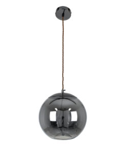 GLOBOSTAR® ΑΧΤΟΝ 00749 Μοντέρνο Κρεμαστό Φωτιστικό Οροφής LED 7W 500lm 180° AC 220-240V IP20 Θερμό Λευκό 2700K - Sanan SMD Chip - Μαύρο & Μαύρο Φιμέ - Μ30 x Π30 x Υ30cm - 2 Χρόνια Εγγύηση 13 00749 3