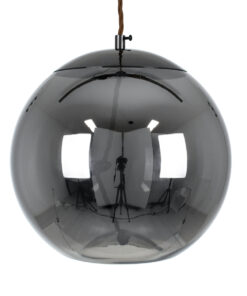 GLOBOSTAR® ΑΧΤΟΝ 00749 Μοντέρνο Κρεμαστό Φωτιστικό Οροφής LED 7W 500lm 180° AC 220-240V IP20 Θερμό Λευκό 2700K - Sanan SMD Chip - Μαύρο & Μαύρο Φιμέ - Μ30 x Π30 x Υ30cm - 2 Χρόνια Εγγύηση 14 00749 4