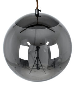 GLOBOSTAR® ΑΧΤΟΝ 00749 Μοντέρνο Κρεμαστό Φωτιστικό Οροφής LED 7W 500lm 180° AC 220-240V IP20 Θερμό Λευκό 2700K - Sanan SMD Chip - Μαύρο & Μαύρο Φιμέ - Μ30 x Π30 x Υ30cm - 2 Χρόνια Εγγύηση 16 00749 6