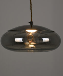 Alternative view of GLOBOSTAR® AXTON 00751 Μοντέρνο Κρεμαστό Φωτιστικό Οροφής LED 5W 500lm 180° AC 220-240V IP20 Θερμό Λευκό 2700K - Sanan SMD Chip - Μαύρο Φιμέ - Μ30 x Π30 x Υ15cm - 2 Xρόνια Εγγύηση