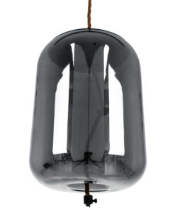 GLOBOSTAR® ΑΧΤΟΝ 00753 Μοντέρνο Κρεμαστό Φωτιστικό Οροφής LED 7W 500lm 180° AC 220-240V IP20 Θερμό Λευκό 2700K - Sanan SMD Chip - Μαύρο & Μαύρο Φιμέ - Μ18 x Π18 x Υ18cm - 2 Χρόνια Εγγύηση 15 00753 5