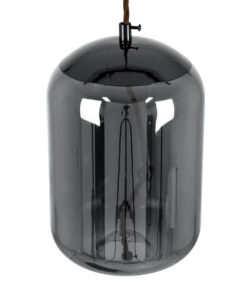 GLOBOSTAR® ΑΧΤΟΝ 00753 Μοντέρνο Κρεμαστό Φωτιστικό Οροφής LED 7W 500lm 180° AC 220-240V IP20 Θερμό Λευκό 2700K - Sanan SMD Chip - Μαύρο & Μαύρο Φιμέ - Μ18 x Π18 x Υ18cm - 2 Χρόνια Εγγύηση 16 00753 6