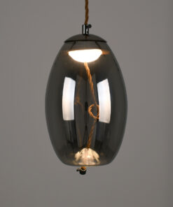 Alternative view of GLOBOSTAR® ΑΧΤΟΝ 00755 Μοντέρνο Κρεμαστό Φωτιστικό Οροφής LED 7W 500lm 180° AC 220-240V IP20 Θερμό Λευκό 2700K - Sanan SMD Chip - Μαύρο & Μαύρο Φιμέ - Μ17 x Π17 x Υ18cm - 2 Χρόνια Εγγύηση