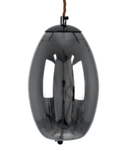 GLOBOSTAR® ΑΧΤΟΝ 00755 Μοντέρνο Κρεμαστό Φωτιστικό Οροφής LED 7W 500lm 180° AC 220-240V IP20 Θερμό Λευκό 2700K - Sanan SMD Chip - Μαύρο & Μαύρο Φιμέ - Μ17 x Π17 x Υ18cm - 2 Χρόνια Εγγύηση 14 00755 4