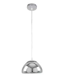 Alternative view of GLOBOSTAR® CRISTIN 00756 Μοντέρνο Κρεμαστό Φωτιστικό Οροφής με Ντουί 1 x G4 AC 220-240V IP20 - Ασημί - Μ18 x Π18 x Υ13cm