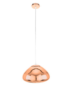 Alternative view of GLOBOSTAR® CRISTIN 00761 Μοντέρνο Κρεμαστό Φωτιστικό Οροφής με Ντουί 1 x E27 AC 220-240V IP20 - Χάλκινο - Μ30 x Π30 x Υ19cm