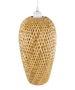 GLOBOSTAR® SAN TROPEZ 00764 Boho Κρεμαστό Φωτιστικό Οροφής με Ντουί 1 x E27 AC 220-240V IP20 - Μπεζ - Μ19 x Π19 x Υ42cm 16 00764 6