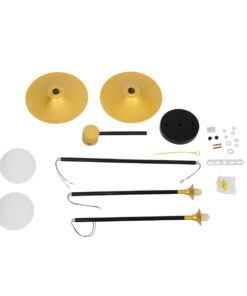 GloboStar® JOLIET 00778 Μοντέρνο Φωτιστικό Οροφής Πλέγμα Δίφωτο 2 x G9 IP20 Μαύρο & Χρυσό Μέταλλο - Μ93 x Π20 x Υ100cm 21 00778 10