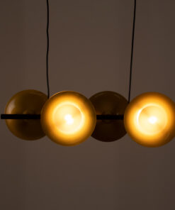 GLOBOSTAR® JOLIET 00782 Μοντέρνο Κρεμαστό Φωτιστικό Οροφής με Ντουί 4 x G9 AC 220-240V IP20 - Μαύρο & Χρυσό - Μ65 x Π28 x Υ20cm 11 00782 2