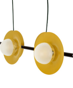 GLOBOSTAR® JOLIET 00782 Μοντέρνο Κρεμαστό Φωτιστικό Οροφής με Ντουί 4 x G9 AC 220-240V IP20 - Μαύρο & Χρυσό - Μ65 x Π28 x Υ20cm 15 00782 6