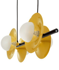 GLOBOSTAR® JOLIET 00782 Μοντέρνο Κρεμαστό Φωτιστικό Οροφής με Ντουί 4 x G9 AC 220-240V IP20 - Μαύρο & Χρυσό - Μ65 x Π28 x Υ20cm 16 00782 7